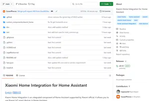 小米官方开源Home Assistant米家集成，拓展智能家居生态系统