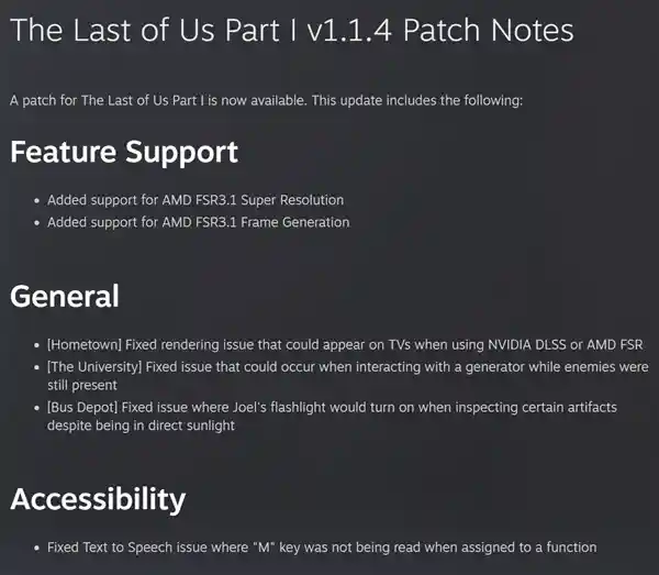 《最后生还者》宣布加入AMD FSR 3.1技术！下一步会有更强大的FSR 4吗？