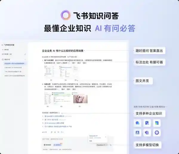 《飞书上线AI功能，打造企业专属智能问答神器》